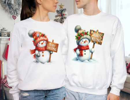 Seturi Bluze - Bluze Cuplu Jolly Snowman