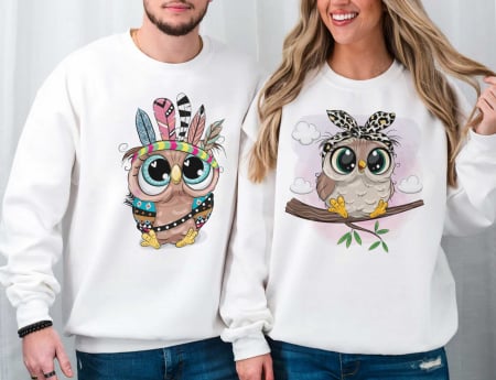 De Cuplu - Bluze Cuplu Wild Owls