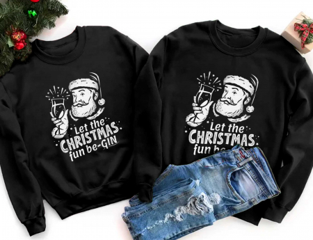 Seturi Bluze - Bluze Cuplu Christmas Gin