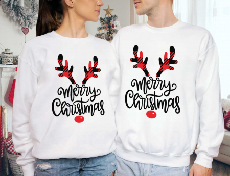 Seturi Bluze - Bluze Cuplu Merry Reindeer
