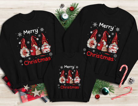 Bluze Familie - Bluze Familie Gnome Christmas