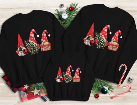 Bluze Familie - Bluze Familie Gnomie Holiday