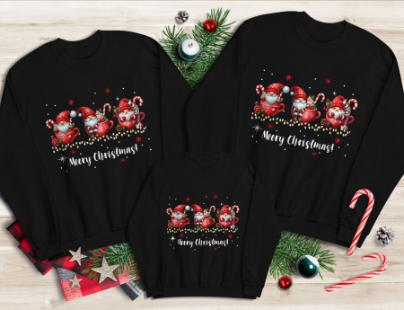 Bluze Familie - Bluze Familie Festive Gnome Cups