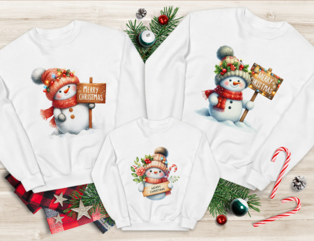 Bluze Familie - Bluze Familie Jolly Snowman