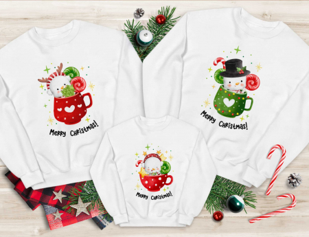 Bluze Familie - Bluze Familie Snowmie Cups