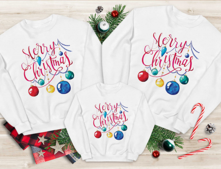 Bluze Familie - Bluze Familie Christmas Ribbon