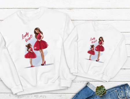 Seturi Mama Copil - Bluze Mama Red Dress