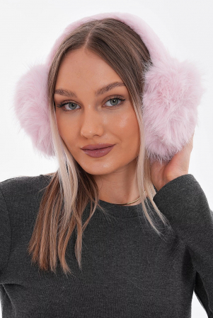 Accesorii - Casti Pufoase Roz