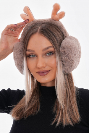 Accesorii - Casti Pufoase Ren Bej