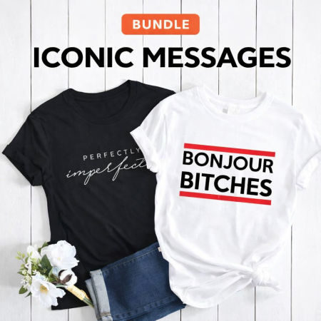 Pachete Tricouri - Set 2 Tricouri Iconic Messages