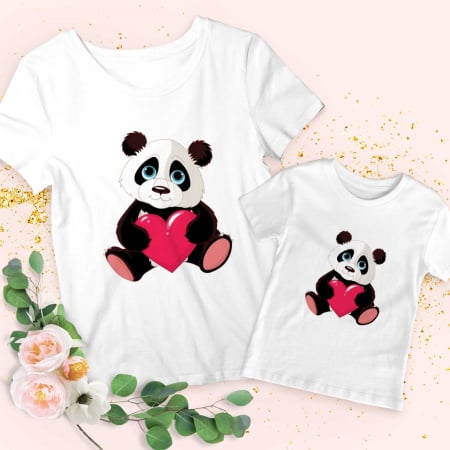 Seturi Tricouri - Set Cute Panda