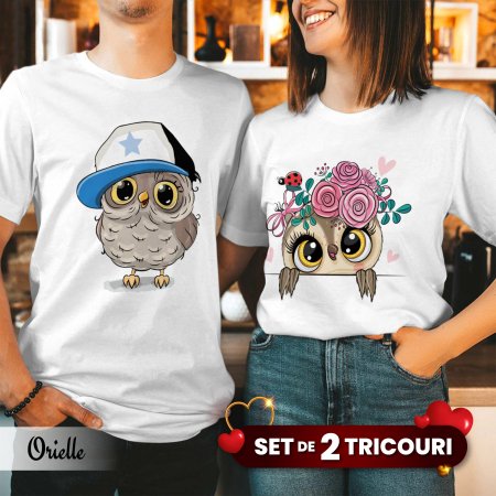 Valentine's Day - Set Cuplu Blue Owls