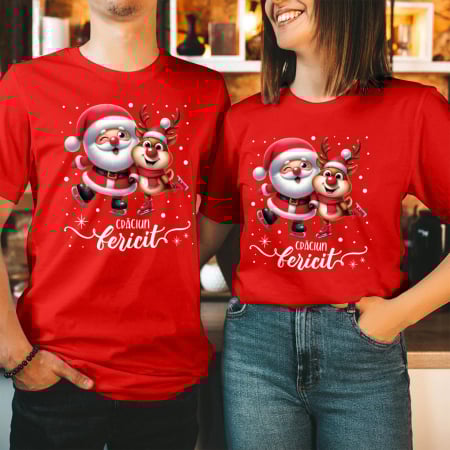 Seturi Tricouri - Set Cuplu Simpaticul Rudolf