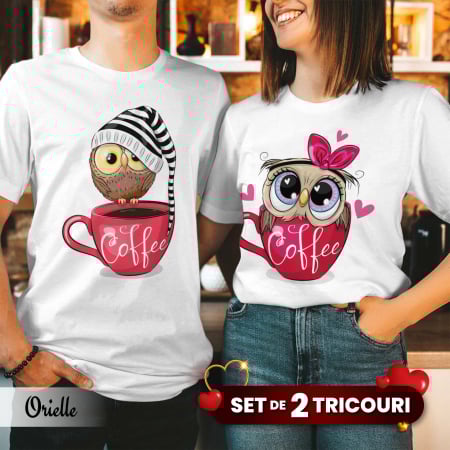 Valentine's Day - Set Cuplu Coffee Owls