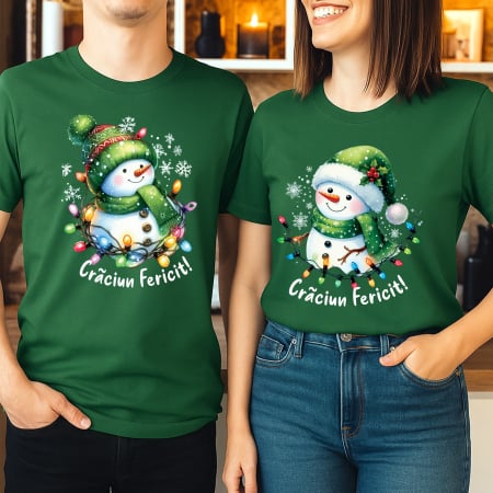 Seturi Tricouri - Set Cuplu Simpaticul Frosty