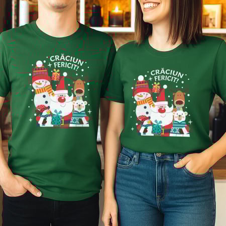 Seturi Tricouri - Set Cuplu Echipa Moșului