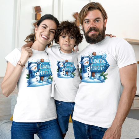 Seturi Tricouri - Set Familie Omul de Zăpadă