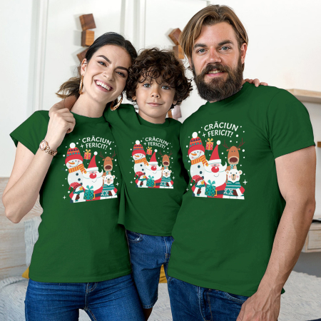 Seturi Tricouri - Set Familie Echipa Moșului