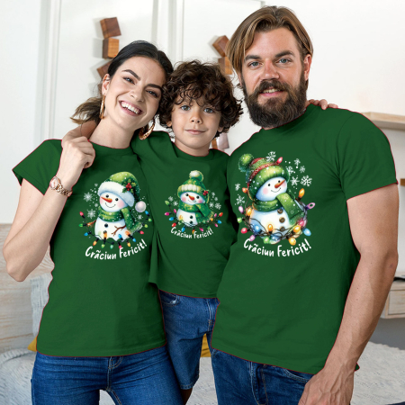 Craciun - Set Familie Simpaticul Frosty — Damă, Unisex și Copil