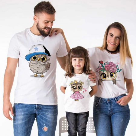 Seturi Familie - Set Familie Pink Owls