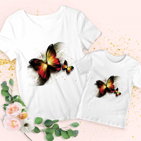 Seturi Tricouri - Set Light Butterflies