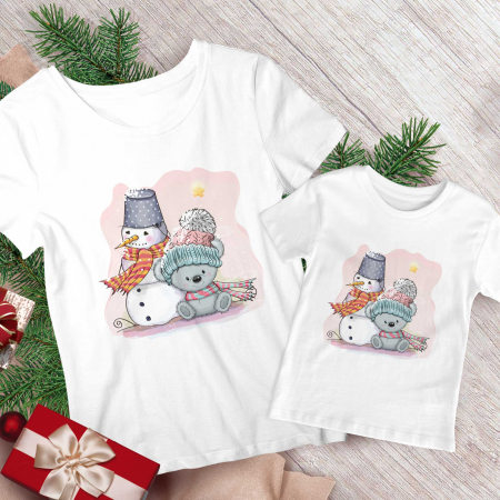 Seturi Craciun - Set Mama Copil Pink Snow