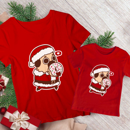 Seturi Craciun - Set Mama Copil Santa Pug