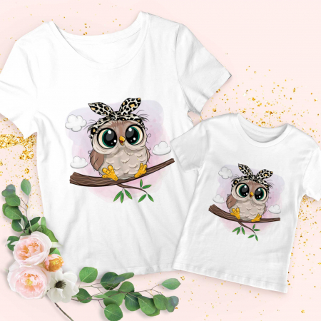 Seturi Tricouri - Set Tree Owl
