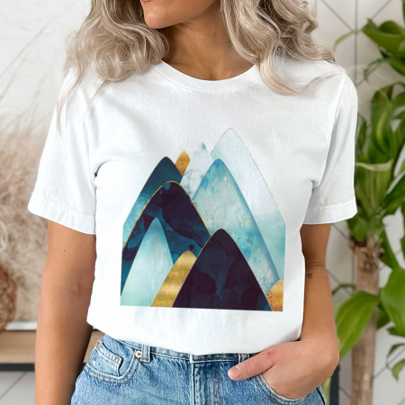 Abstract - Tricou Abstract Peaks