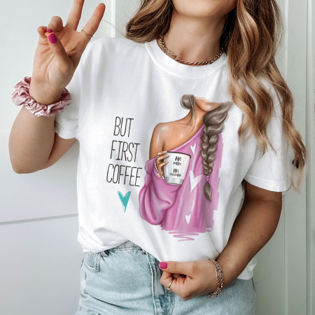 Coffee - Tricou Pink Coffee