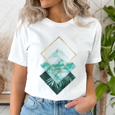 Abstract - Tricou Aqua Shapes