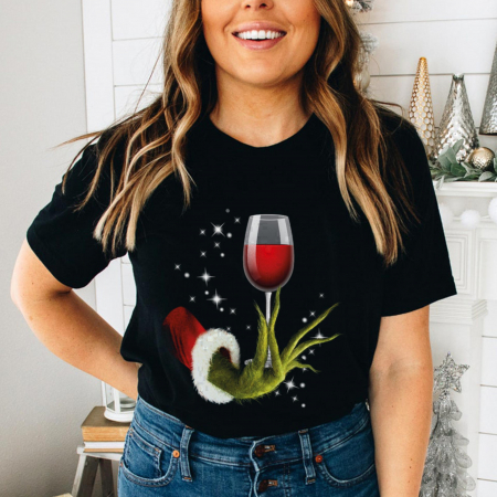 Craciun - Tricou Grinch Wine