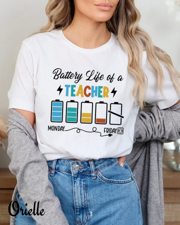 De Scoala - Tricou Battery Life