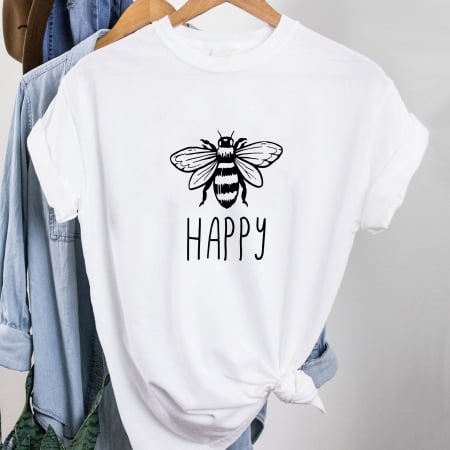 Cu Mesaj - Tricou Happy Bee