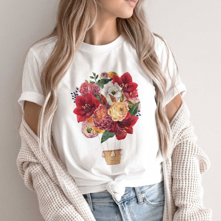 Flori - Tricou Bouquet Balloon
