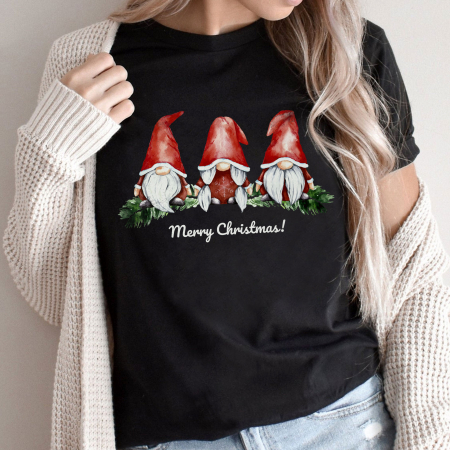 Craciun - Tricou Merry Gnomes