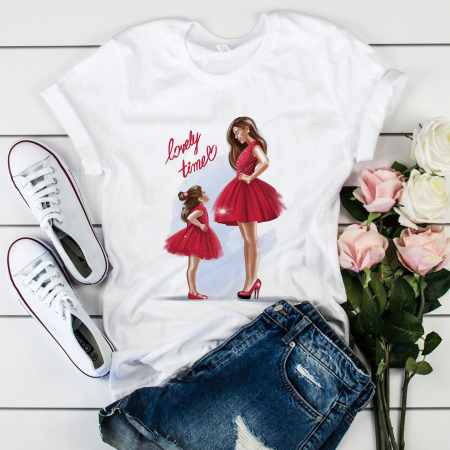 Mame - Tricou Red Dress Mom