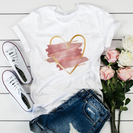Heart - Tricou Pink Heart