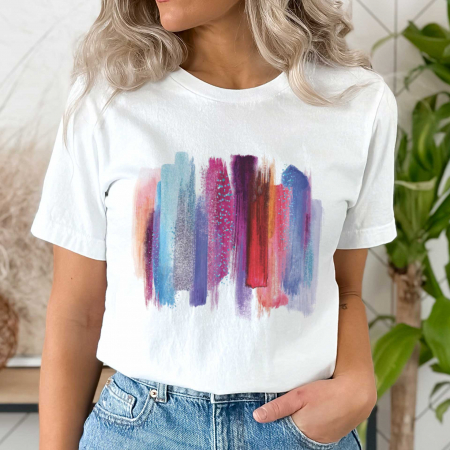 Abstract - Tricou Bright Strokes
