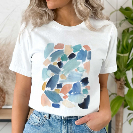 Abstract - Tricou Brush Strokes