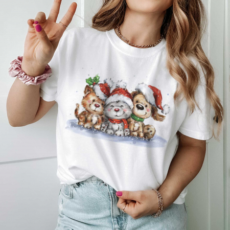 Tricouri Dama - Tricou Merry Pets