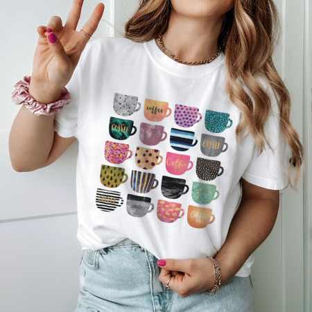 Coffee - Tricou Coffee Cups