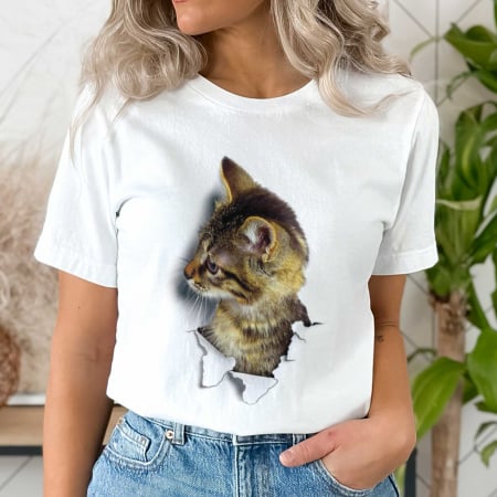 Pisici - Tricou Pisica Confused Cat