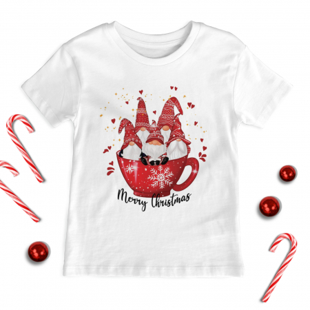 Craciun Copii - Tricou Copil Cheerful Gnomes