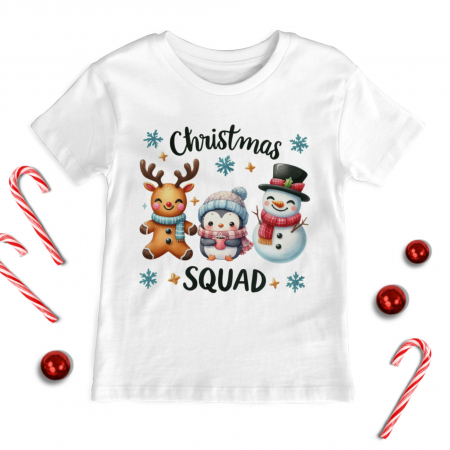 Craciun Copii - Tricou Copil Happy Squad
