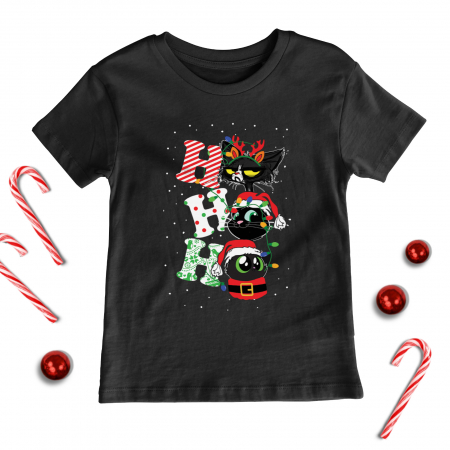 Craciun Copii - Tricou Copil Ho Ho Cats