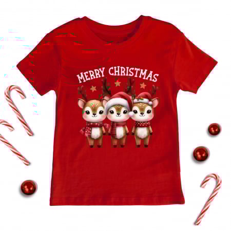 Craciun Copii - Tricou Copil Merry Baby Deers