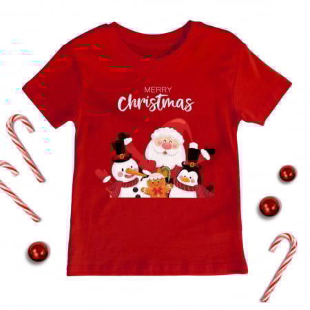 Craciun Copii - Tricou Copil Merry Friends