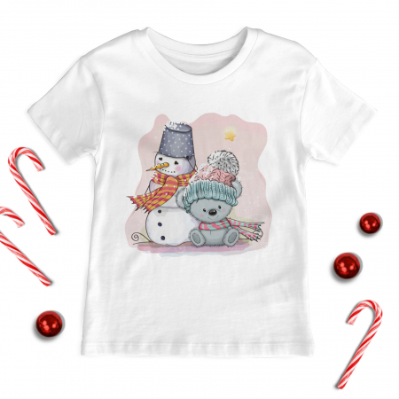Craciun Copii - Tricou Copil Pink Winter