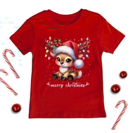 Craciun Copii - Tricou Copil Reindeer Holiday